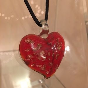 Mariano glass heart necklace